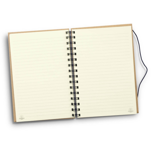 Sugarcane Paper Spiral Notebooks Open